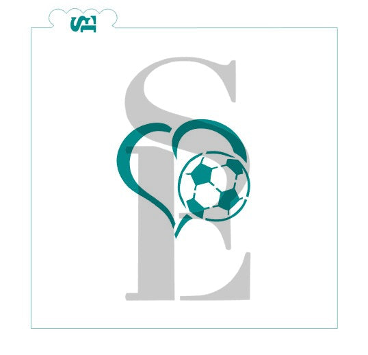 Heart Sports Balls Bundle Digital Design Soccer