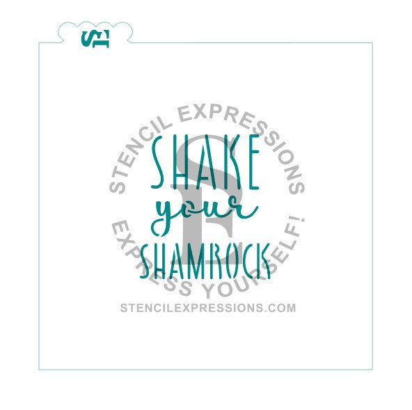 Shake Your Shamrock Sentiment for cookies cakes culinary *