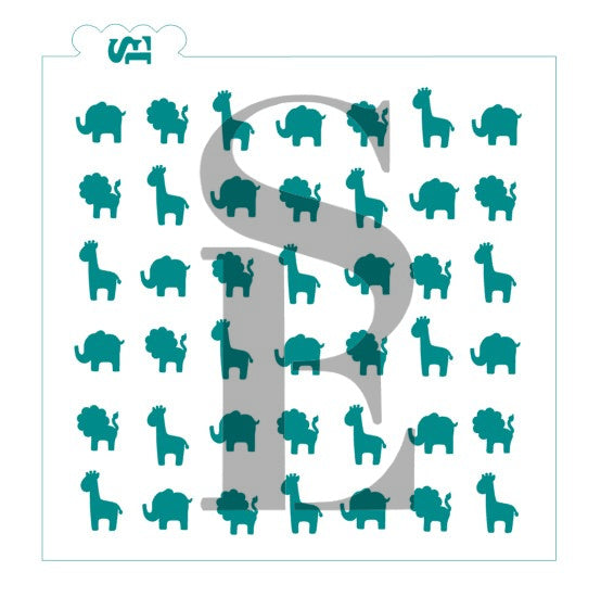 Safari Animals Background Digital Download Cookie Stencil