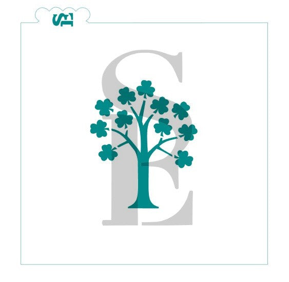 St. Patrick's Shamrock Tree, Single or Layered Stencil for Cookies, Cakes & Culinary
