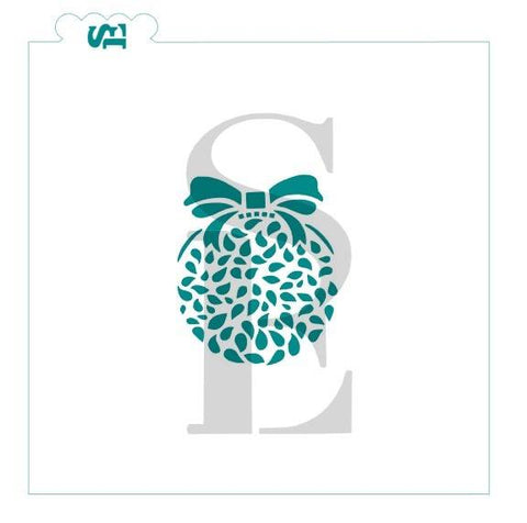 Mistletoe Ball Christmas Stencil for Cookies, Cakes & Culinary