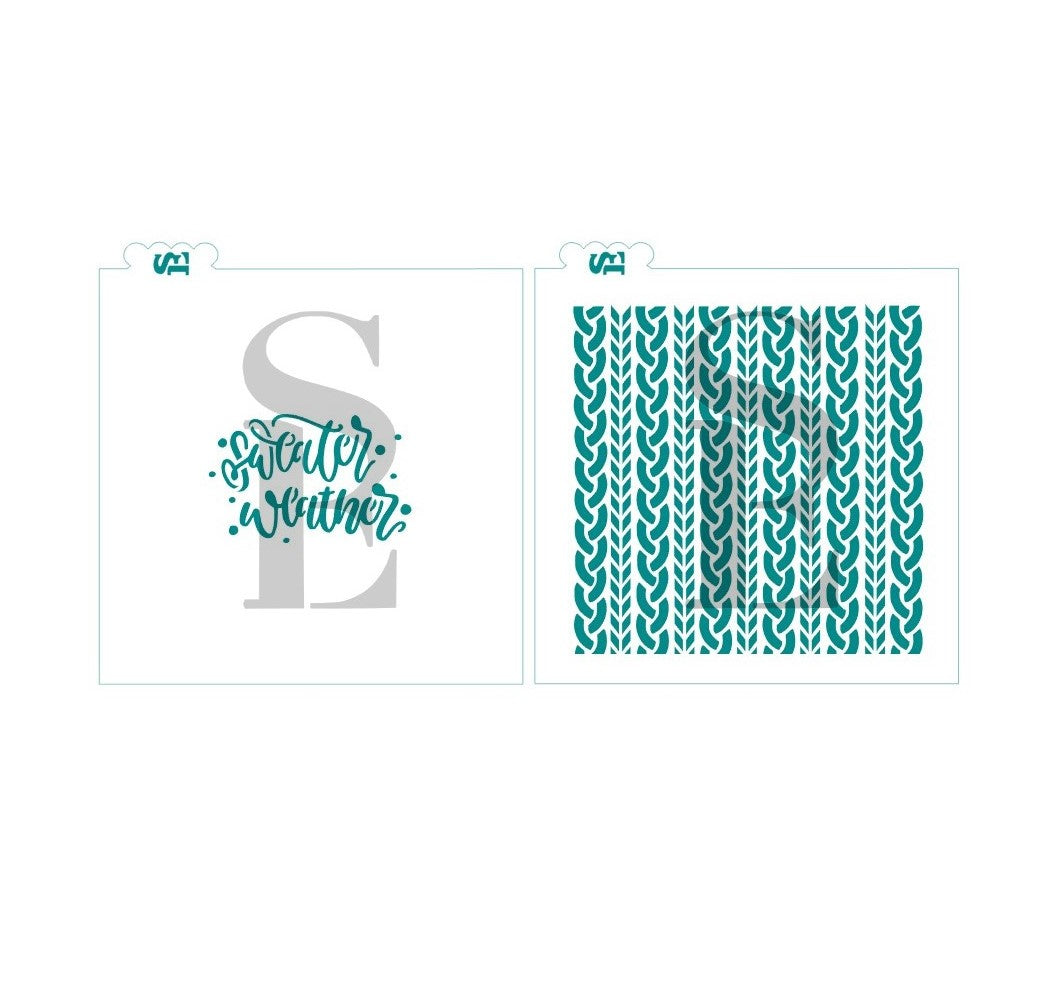 Sweater Weather, Cable & Knit Sweater Background Three Design Bundle Digital Design