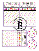 eacher Appreciation THANK YOU Cookie / Craft Gift Card and Tag Printable Digital Design