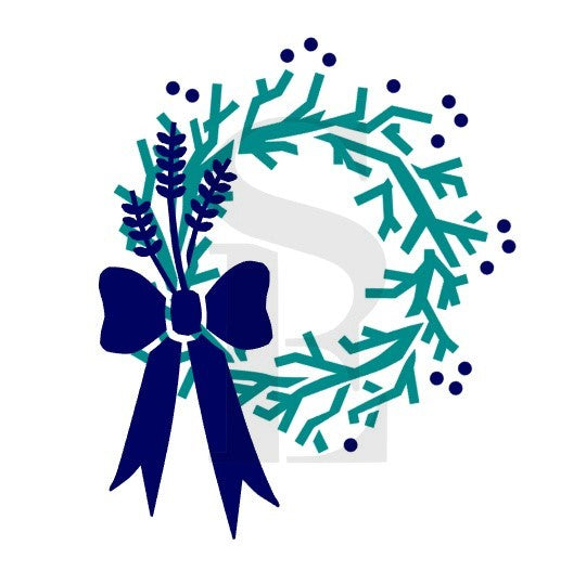 Twig Wreath Layered Digital Design