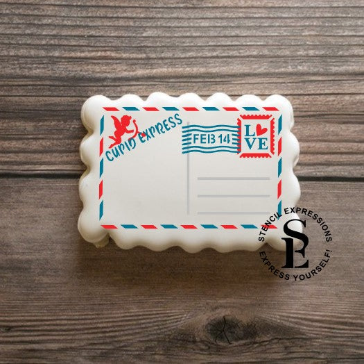 Cupid Express Valentine's Day Postcard Interactive Digital Design