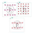 Artsy Hearts Background Digital Design Download Both Single and Layered Versions *