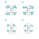 Valentine Conversation Hearts Sayings Digital Designs Bundle *