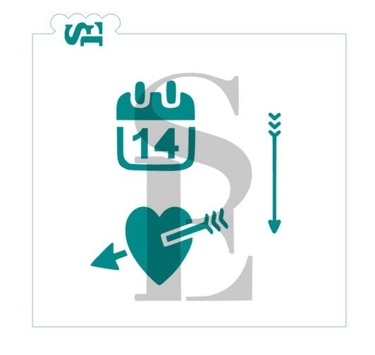 Celebration Minis Bundle - Champagne Love Valentines for Cookies, Cakes, Culinary