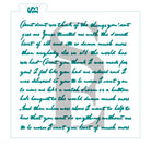 Vintage Love Letter Stencil For Cookies, Cakes, Culinary