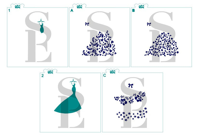 Wedding Dresses Layered Bundle Digital Design