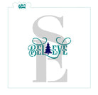 Believe with Tree Stencil for Cookies, Cakes & Culinary