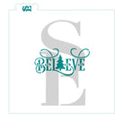 Believe with Tree Stencil for Cookies, Cakes & Culinary