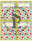 Dear Santa Postcard / Letter Layered Digital Design 