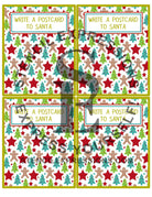 Dear Santa Postcard Cookie Packaging Card Digital Design: Coordinates with our Santa Postcard Interactive Stencil Set *