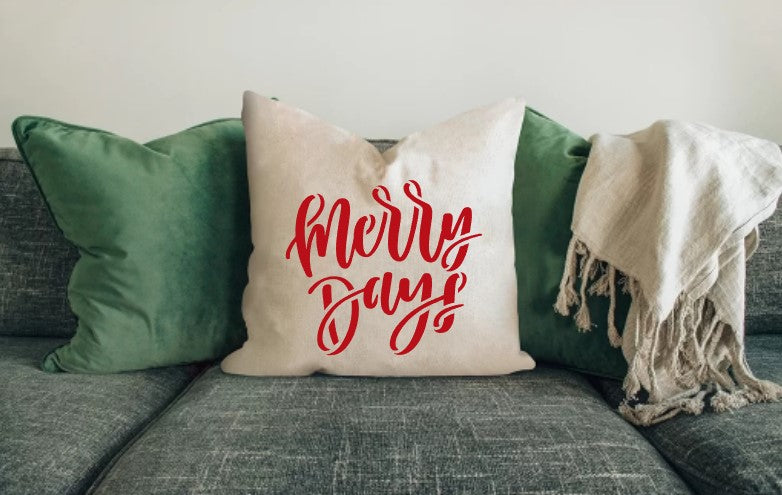 Merry Days Greeting Stencil for Cookies, Cakes & Culinary