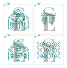 Hanukkah 3D Gingerbread House Stencils 4pc PYO Digital Design