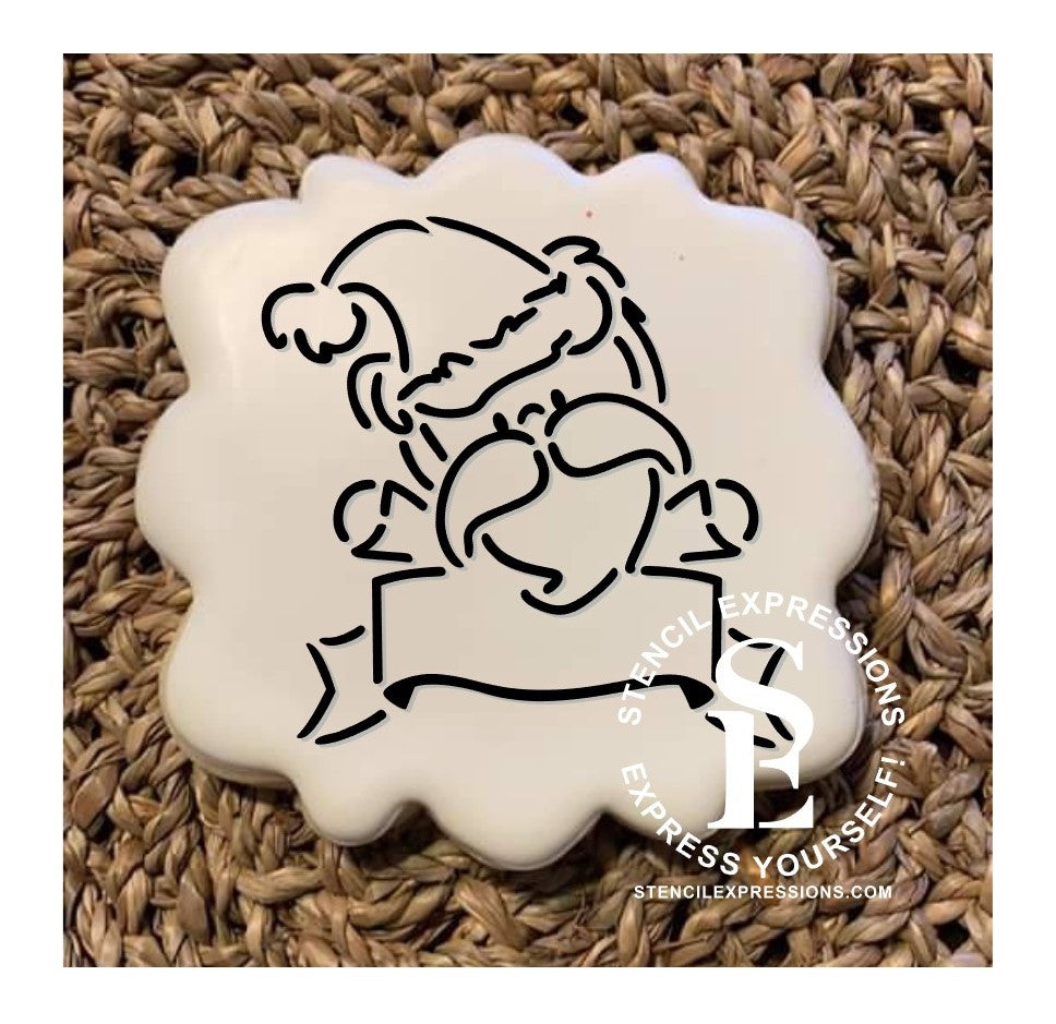 Santa Name Banner #2 PYO for Cookies, Cakes, Culinary *