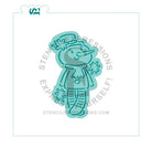 Ragdoll Snowman PYO Digital STL File 3D Printing Cookie Cutter *