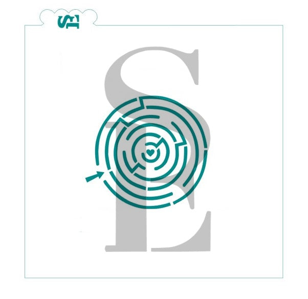 Valentine's Maze Puzzle Digital Design