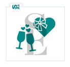 Celebration Minis Bundle - Champagne Love Valentines for Cookies, Cakes, Culinary