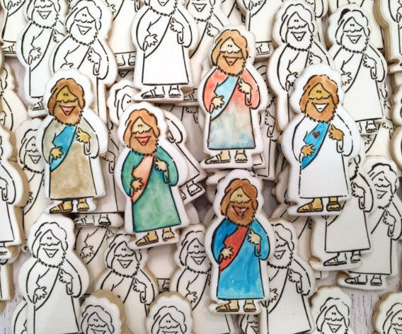 Flat Jesus PYO Digital Design Cookie Stencil Baking Sweet Hope