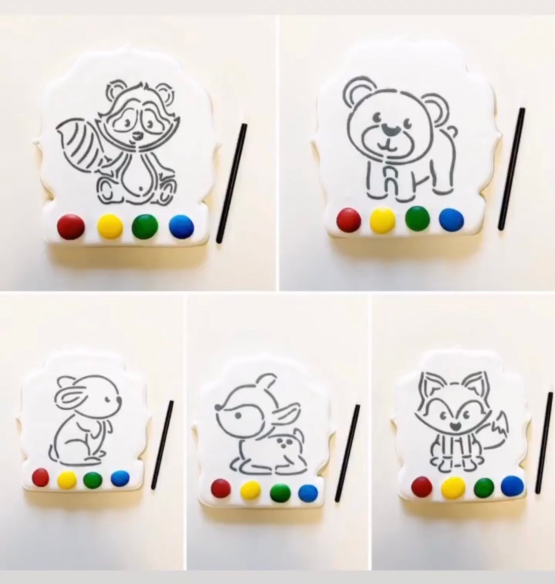 Woodland Bunny PYO Stencil Cookies, Cakes & Culinary