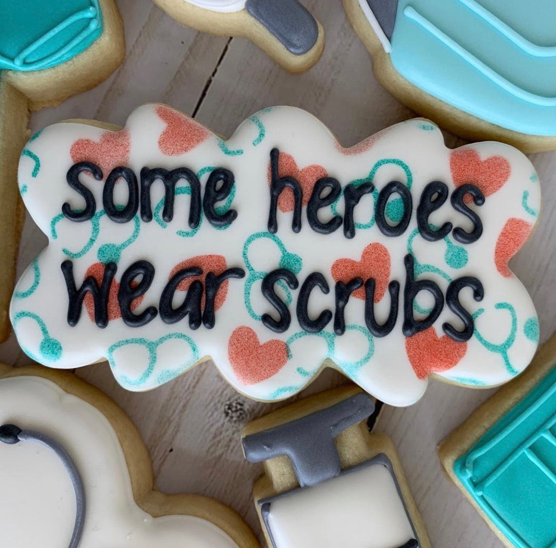 Stethoscope, Single and Layered Background Digital Design sweet_life_cookie_company 