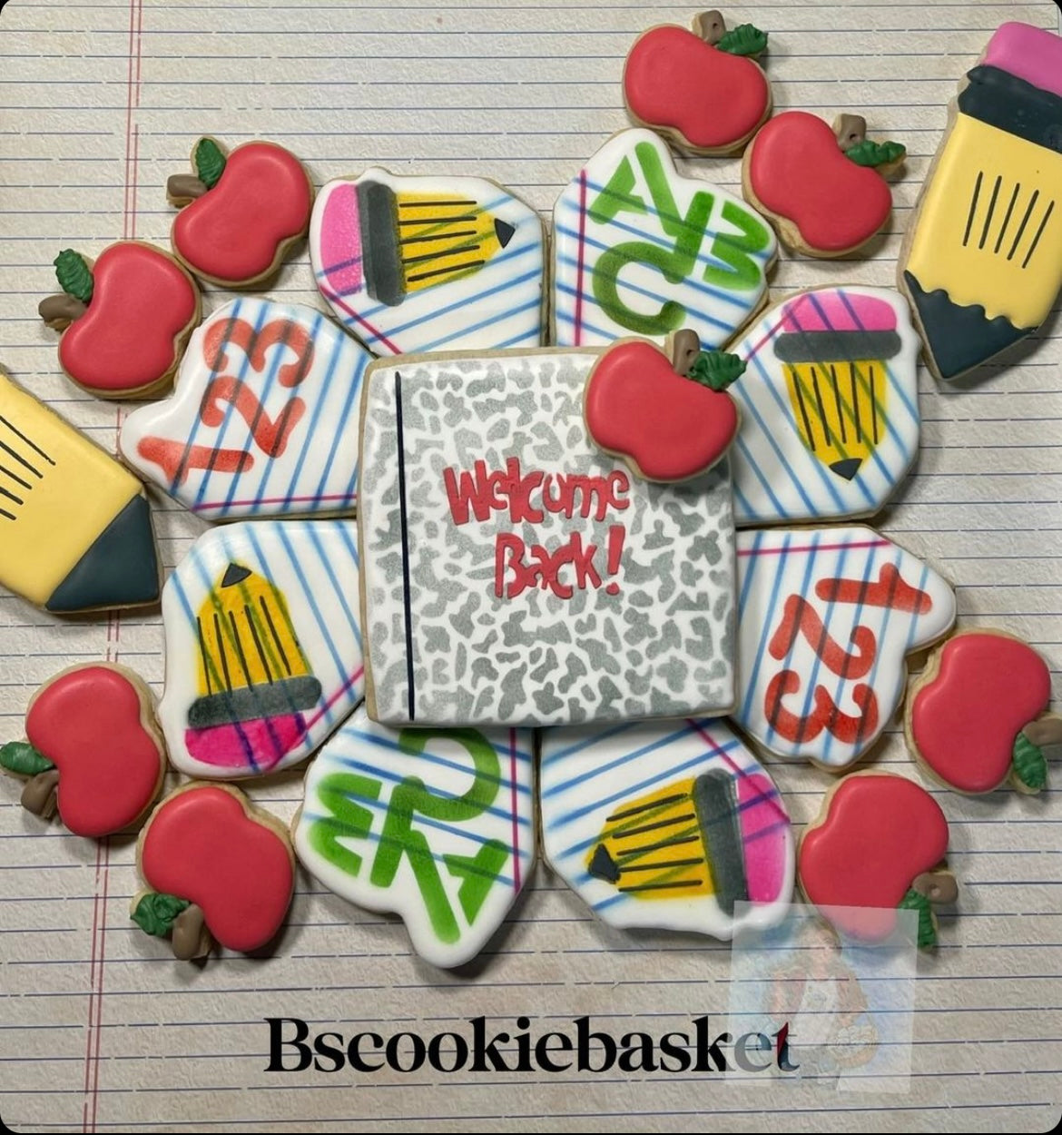 ABC 123 Platter Set Digital Design, Includes Stencil files & 3D Cutters STL Files*