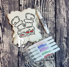 Santa Stuck In Chimney PYO Stencil Digital Design includes Shaped Templates markers